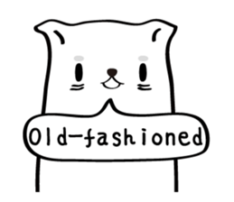 White dog (I) - English sticker #11879339