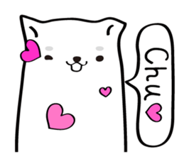 White dog (I) - English sticker #11879340