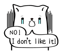 White dog (I) - English sticker #11879343