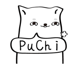 White dog (I) - English sticker #11879346