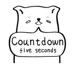 White dog (I) - English sticker #11879348