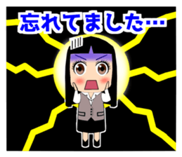 Female office worker (polite words) sticker #11880259
