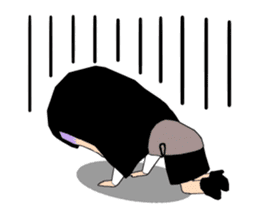 Female office worker (polite words) sticker #11880260