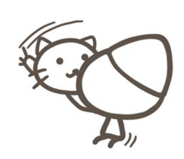 with cat Sticker sticker #11880487