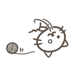 with cat Sticker sticker #11880493