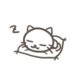 with cat Sticker sticker #11880501