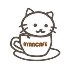 with cat Sticker sticker #11880510