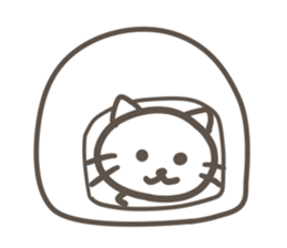 with cat Sticker sticker #11880512