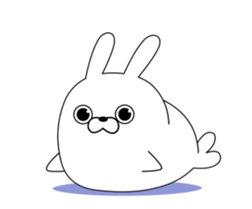 The rabbit seal which moves sticker #11882214