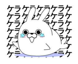 The rabbit seal which moves sticker #11882221