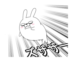 The rabbit seal which moves sticker #11882225