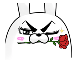 The rabbit seal which moves sticker #11882230