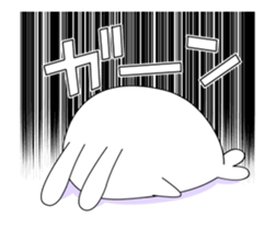 The rabbit seal which moves sticker #11882234