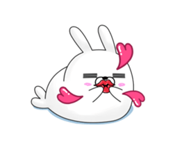 The rabbit seal which moves sticker #11882237