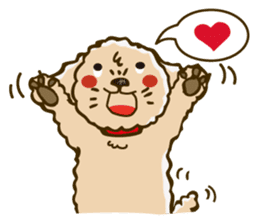 PIGPONG's Toy Poodle Hanako sticker #11882774