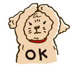 PIGPONG's Toy Poodle Hanako sticker #11882782