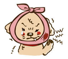 PIGPONG's Toy Poodle Hanako sticker #11882800