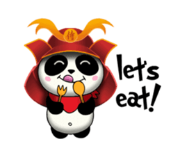 SAMURAI PANDA BEAR (animated) sticker #11882895