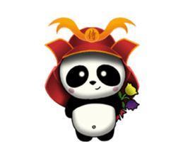 SAMURAI PANDA BEAR (animated) sticker #11882900