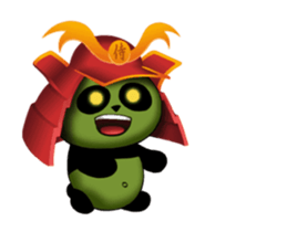 SAMURAI PANDA BEAR (animated) sticker #11882901