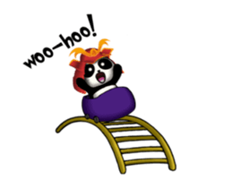 SAMURAI PANDA BEAR (animated) sticker #11882902