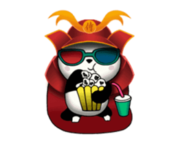 SAMURAI PANDA BEAR (animated) sticker #11882910
