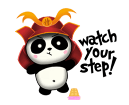SAMURAI PANDA BEAR (animated) sticker #11882913