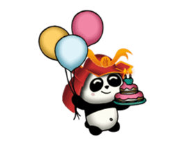SAMURAI PANDA BEAR (animated) sticker #11882914