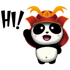 SAMURAI PANDA BEAR (animated)