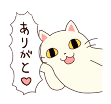 Shiratama of animation cat sticker #11882921