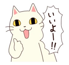 Shiratama of animation cat sticker #11882923