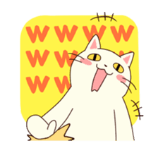 Shiratama of animation cat sticker #11882938