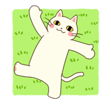Shiratama of animation cat sticker #11882939