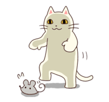 Shiratama of animation cat sticker #11882940