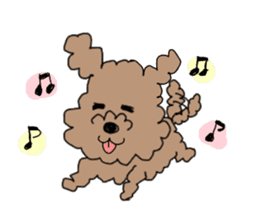 dog chocola sticker #11883166