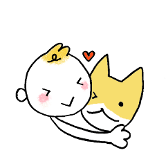 Littile Tetsu-chan and his dog