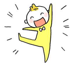 Littile Tetsu-chan and his dog sticker #11883459