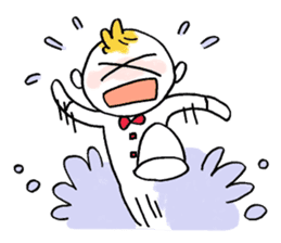 Littile Tetsu-chan and his dog sticker #11883464