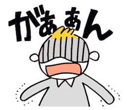 Littile Tetsu-chan and his dog sticker #11883472