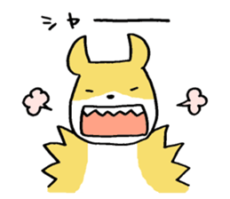 Littile Tetsu-chan and his dog sticker #11883476