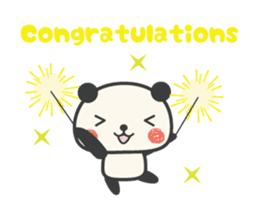 Congratulations panda animation by RGT sticker #11883638