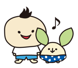 pappachan and cami- sticker #11883754