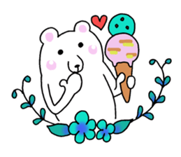 Refreshing! flower bear sticker #11885312