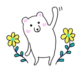 Refreshing! flower bear sticker #11885317