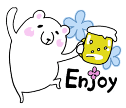 Refreshing! flower bear sticker #11885320