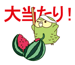 Happy Kakapo 5 Summer! sticker #11885409