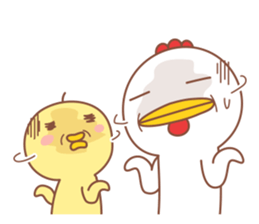 Miss.Chick & Mr.Chicken sticker #11885673