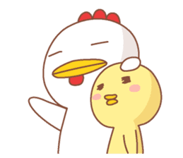 Miss.Chick & Mr.Chicken sticker #11885686