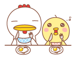 Miss.Chick & Mr.Chicken sticker #11885701