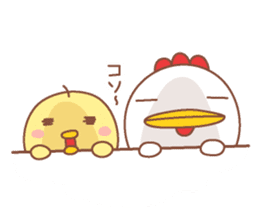 Miss.Chick & Mr.Chicken sticker #11885704